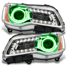 Load image into Gallery viewer, Oracle-11-14-Chrysler-300C-Non-Hid-Led-Halo-Headlights-Chrome-Housing---Green