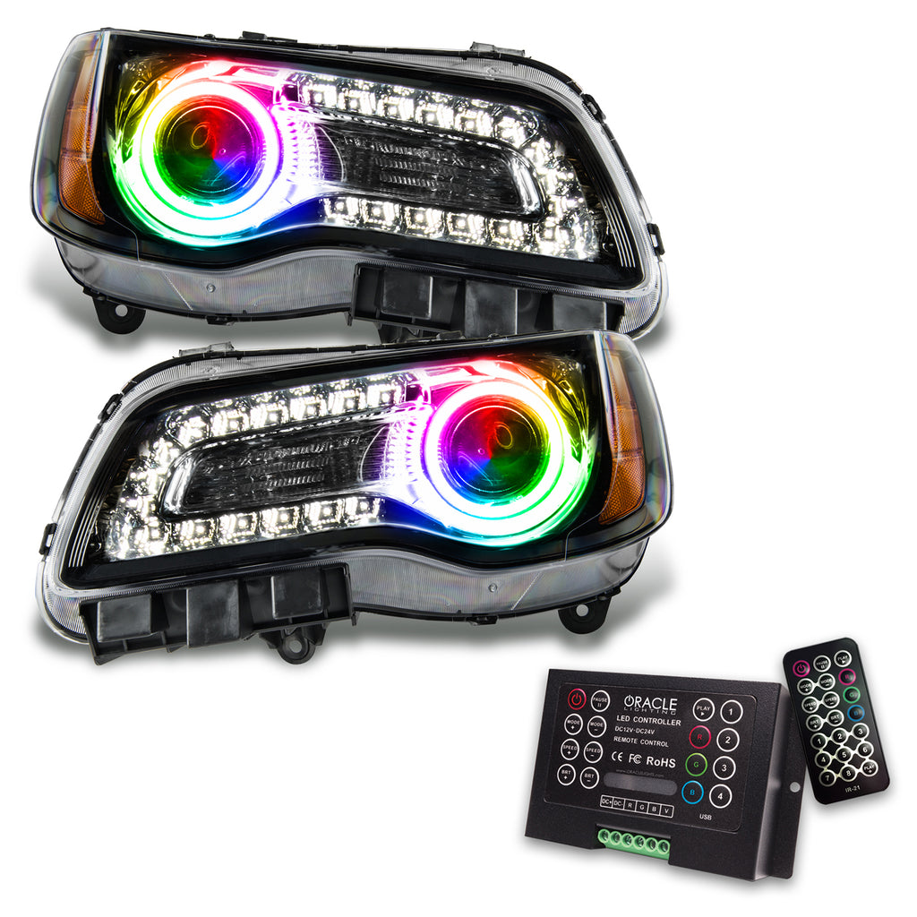 Oracle-11-14-Chrysler-300C-Smd-Hl---Black---Non-Hid---Colorshift-W-2.0-Controller