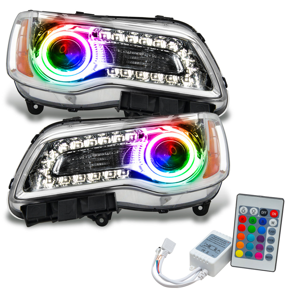 Oracle-11-14-Chrysler-300C-Smd-Hl---Chrome---Non-Hid---Colorshift-W-Simple-Controller