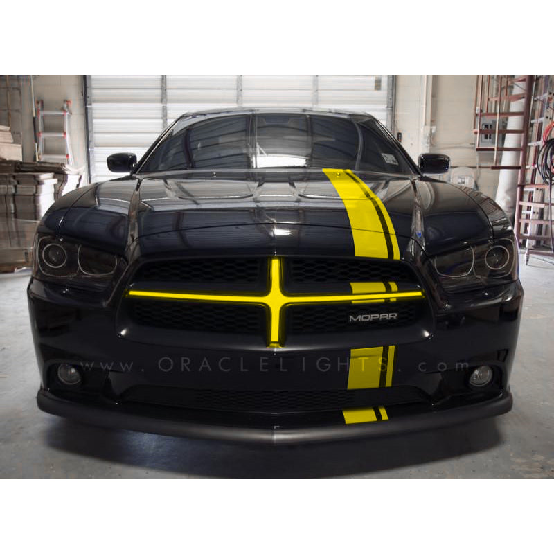 Oracle-11-14-Dodge-Charger-Illuminated-Grille-Crosshairs---Yellow