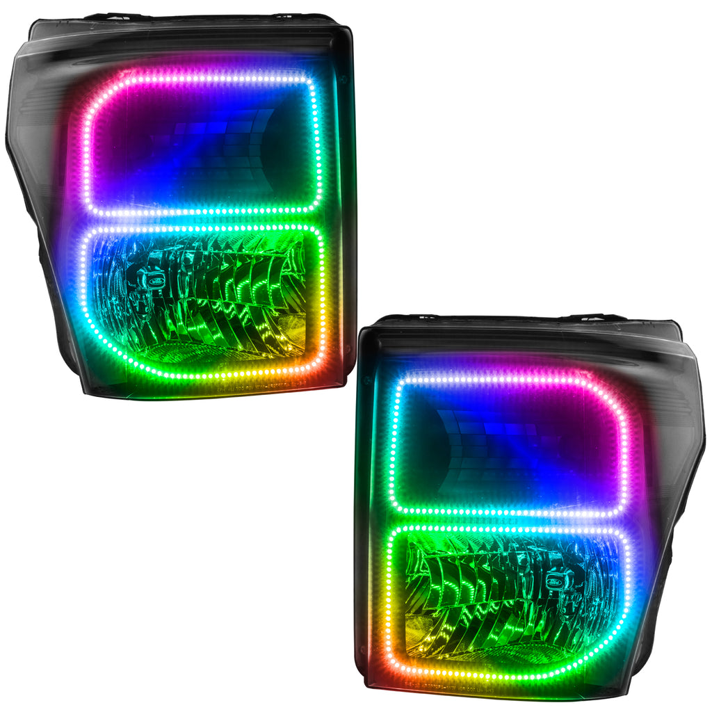 Oracle-11-16-Ford-F250350-Led-Hl---Black---Colorshift-W-2.0-Controller