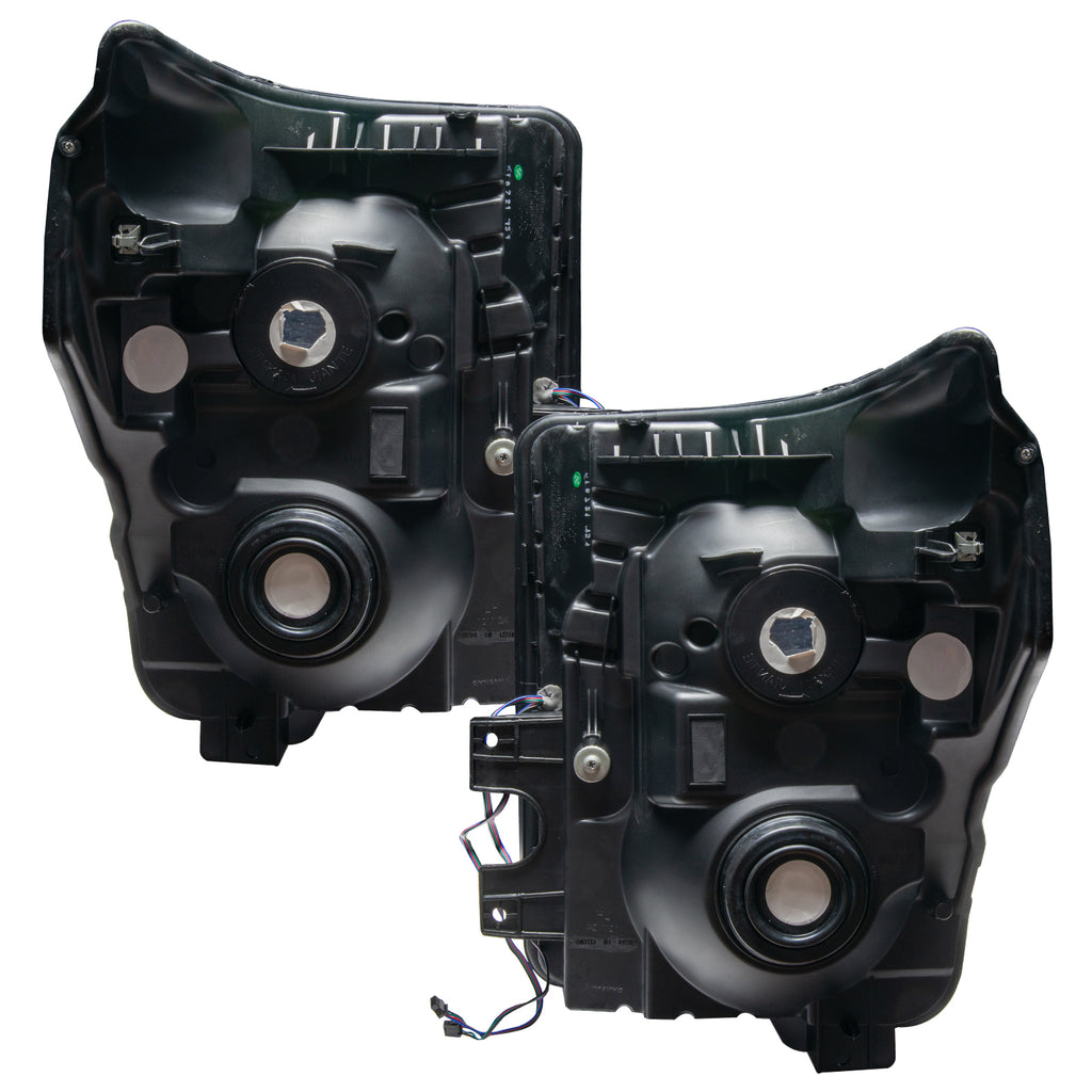 Oracle-11-16-Ford-F250350-Led-Hl---Black---Colorshift-W-Bc1-Controller