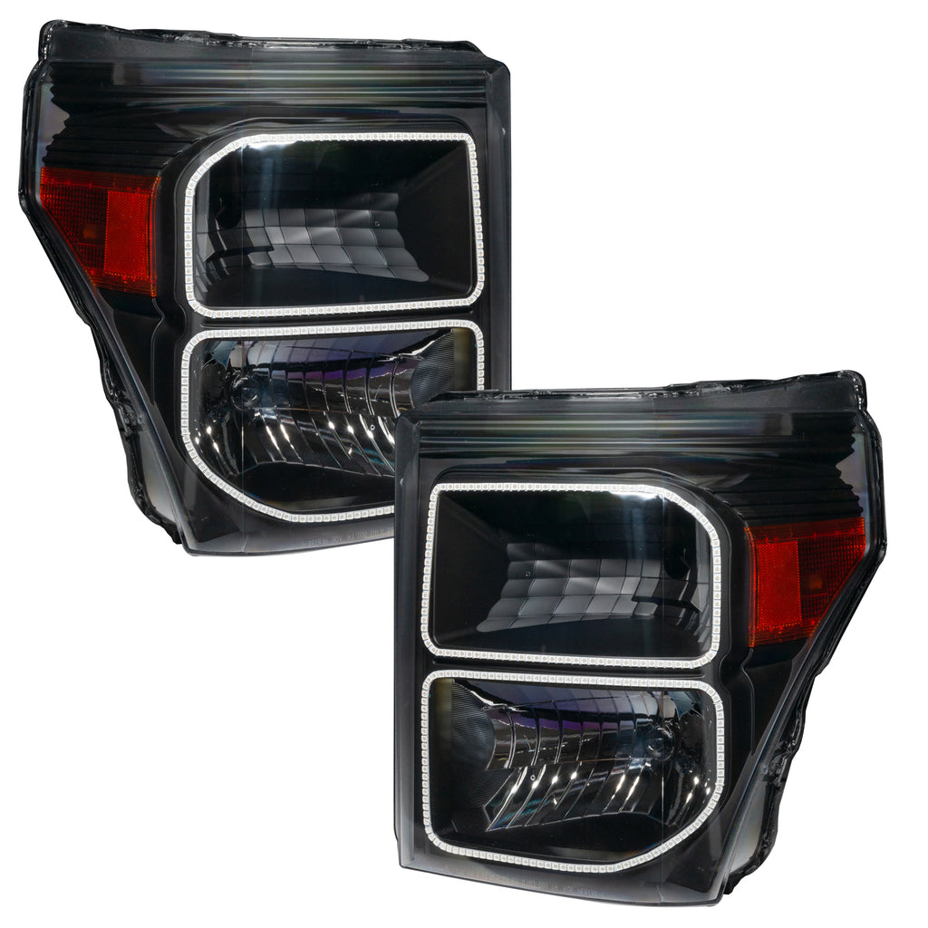 Oracle-11-16-Ford-F250350-Led-Hl---Black---Colorshift-W-Bc1-Controller