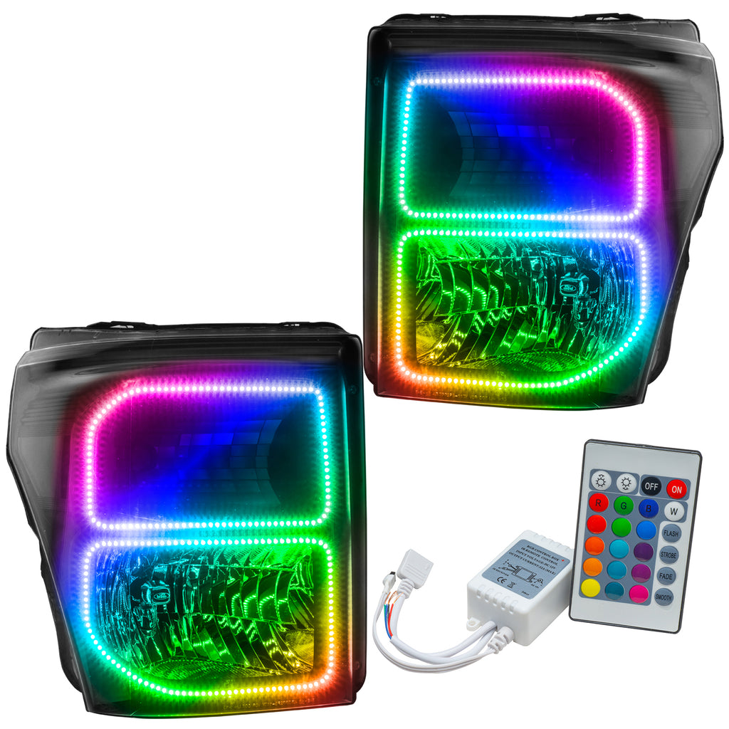 Oracle-11-16-Ford-F250350-Led-Hl---Black---Colorshift-W-Simple-Controller
