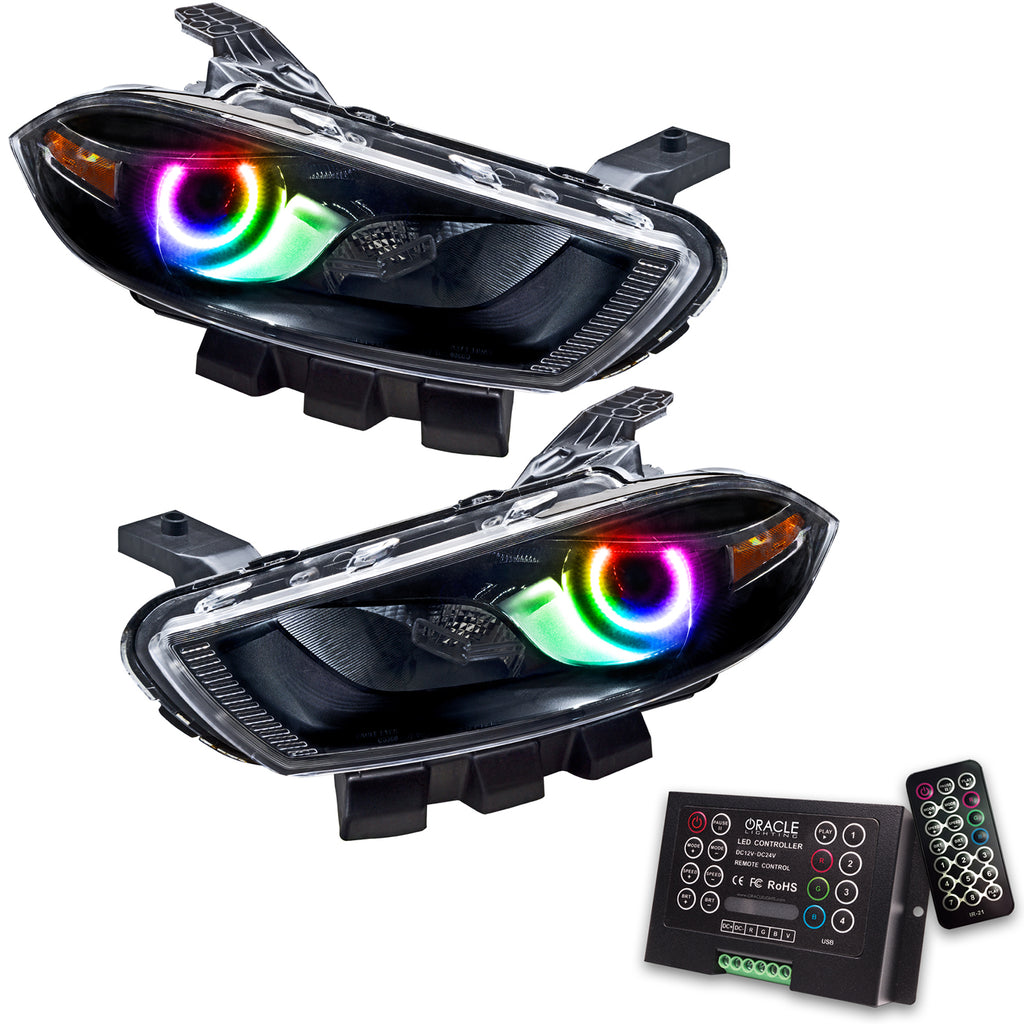 Oracle-13-16-Dodge-Dart-Smd-Hl---Black---Halogen---Colorshift-W-2.0-Controller