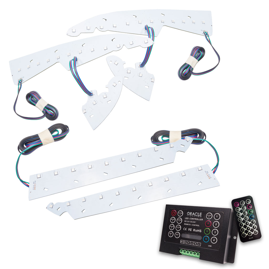 Oracle-14-15-Gmc-Sierra-Headlight-Drl-Upgrade-Kit---Colorshift-W-2.0-Controller