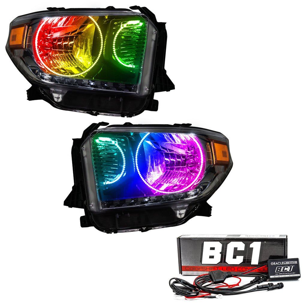 Oracle-14-17-Toyota-Tundra-Smd-Hl---Dual-Halo-Kit---Colorshift-W-Bc1-Controller