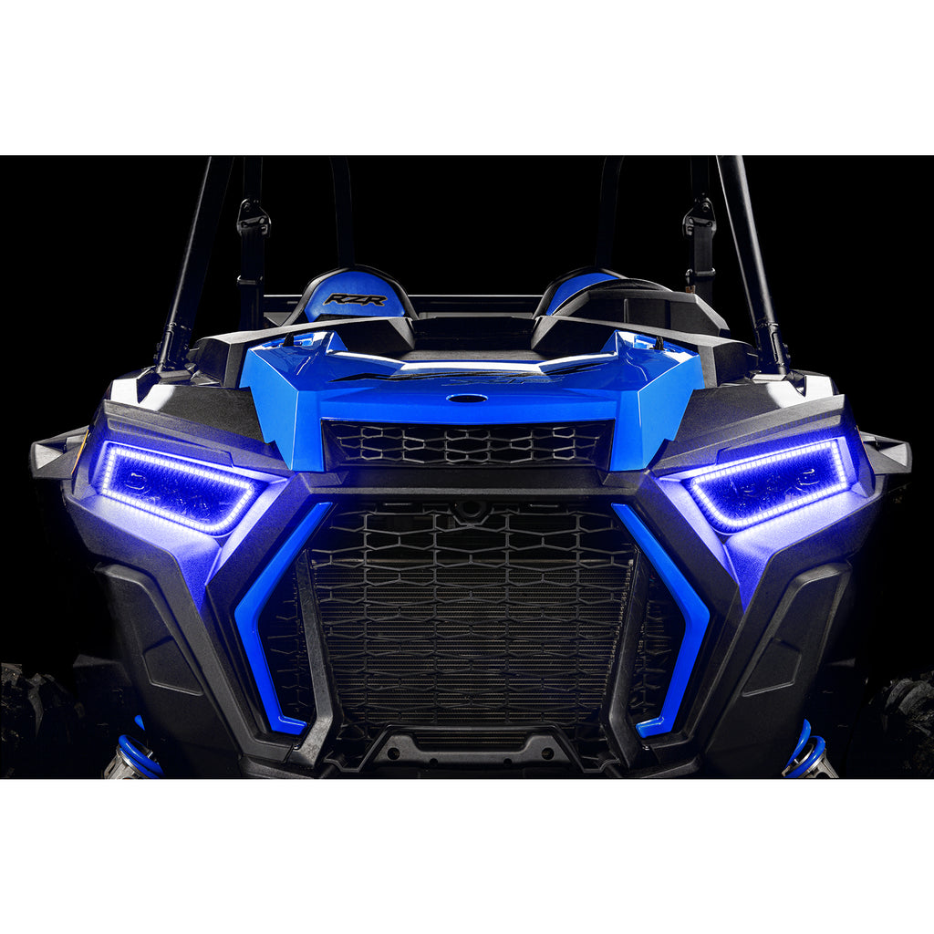 Oracle-14-21-Polaris-Rzr-9001000-Turbo-Dynamic-RgbA-Seq-Turn-Signal-Headlight-Halo-Kit--Colorshift