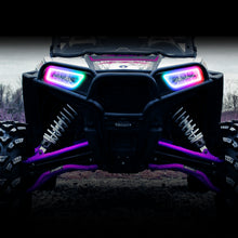Load image into Gallery viewer, Oracle-14-21-Polaris-Rzr-9001000-Turbo-Dynamic-RgbA-Seq-Turn-Signal-Headlight-Halo-Kit--Colorshift