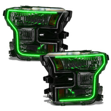 Load image into Gallery viewer, Oracle-15-17-Ford-F-150-Dynamic-RgbA-Pre-Assembled-Headlights-Halogen---Black-Edition---Colorshift