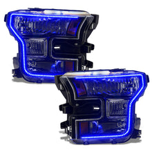 Load image into Gallery viewer, Oracle-15-17-Ford-F-150-Dynamic-RgbA-Pre-Assembled-Headlights-Halogen---Black-Edition---Colorshift
