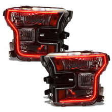 Load image into Gallery viewer, Oracle-15-17-Ford-F-150-Dynamic-RgbA-Pre-Assembled-Headlights-Halogen---Black-Edition---Colorshift