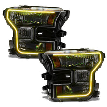Load image into Gallery viewer, Oracle-15-17-Ford-F-150-Dynamic-RgbA-Pre-Assembled-Headlights-Halogen---Black-Edition---Colorshift
