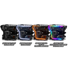 Load image into Gallery viewer, Oracle-15-17-Ford-F-150-Dynamic-RgbA-Pre-Assembled-Headlights-Halogen---Black-Edition---Colorshift