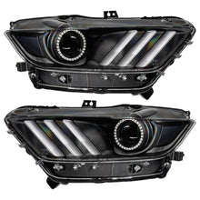 Load image into Gallery viewer, Oracle-15-17-Ford-Mustang-Dynamic-RgbA-Pre-Assembled-Headlights---Black-Edition---Colorshift