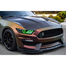 Load image into Gallery viewer, Oracle-15-17-Ford-Mustang-Dynamic-RgbA-Pre-Assembled-Headlights---Black-Edition---Colorshift