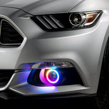 Load image into Gallery viewer, Oracle-15-17-Ford-Mustang-Dynamic-RgbA-Projector-Surface-Mount-Fog-Light-Halo-Kit---Colorshift