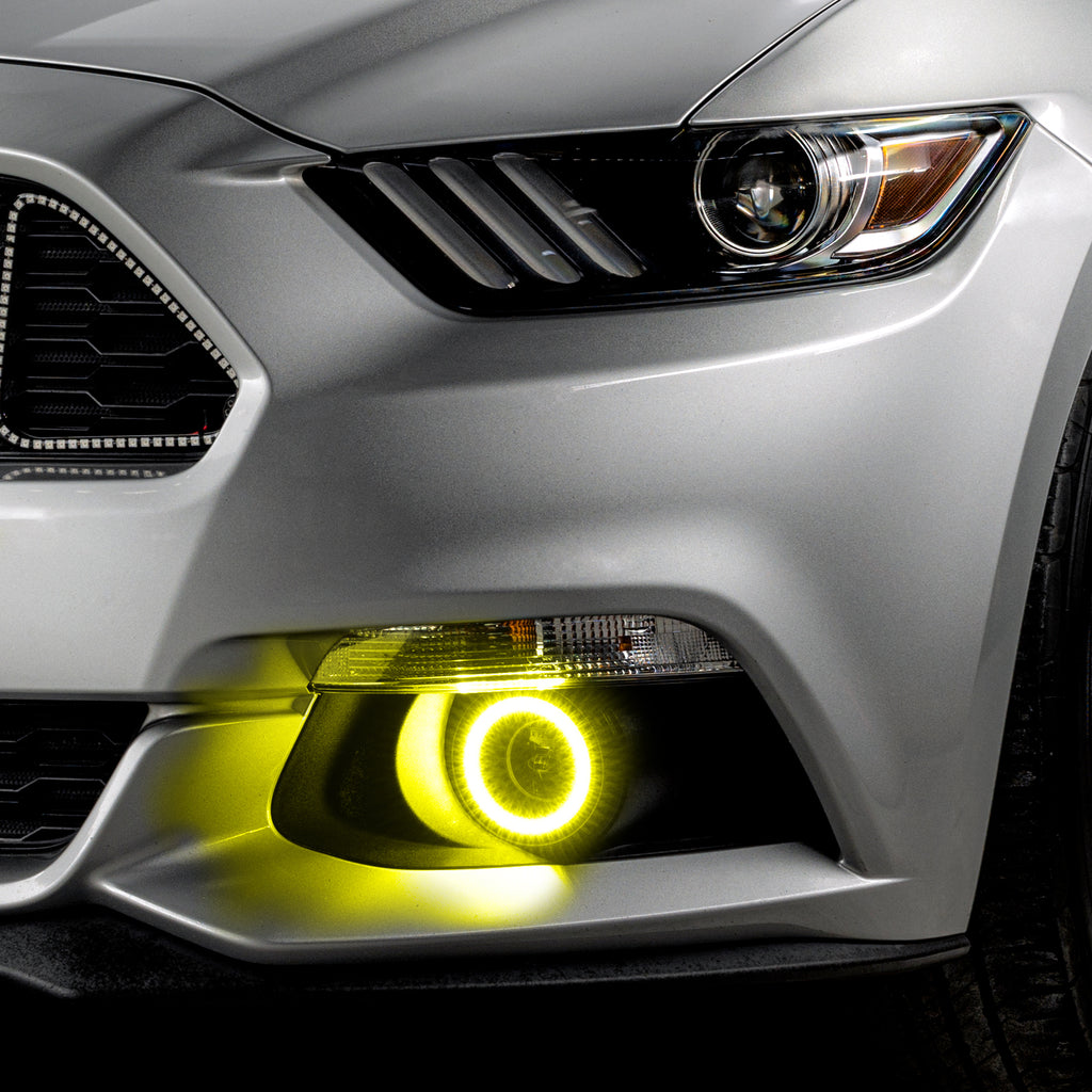 Oracle-15-17-Ford-Mustang-Dynamic-RgbA-Projector-Surface-Mount-Fog-Light-Halo-Kit---Colorshift