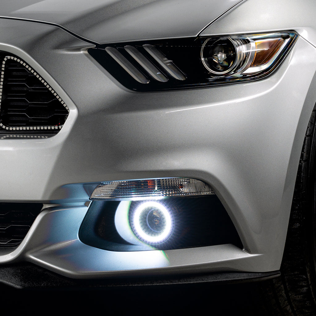 Oracle-15-17-Ford-Mustang-Dynamic-RgbA-Projector-Surface-Mount-Fog-Light-Halo-Kit---Colorshift