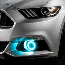 Load image into Gallery viewer, Oracle-15-17-Ford-Mustang-Dynamic-RgbA-Projector-Surface-Mount-Fog-Light-Halo-Kit---Colorshift