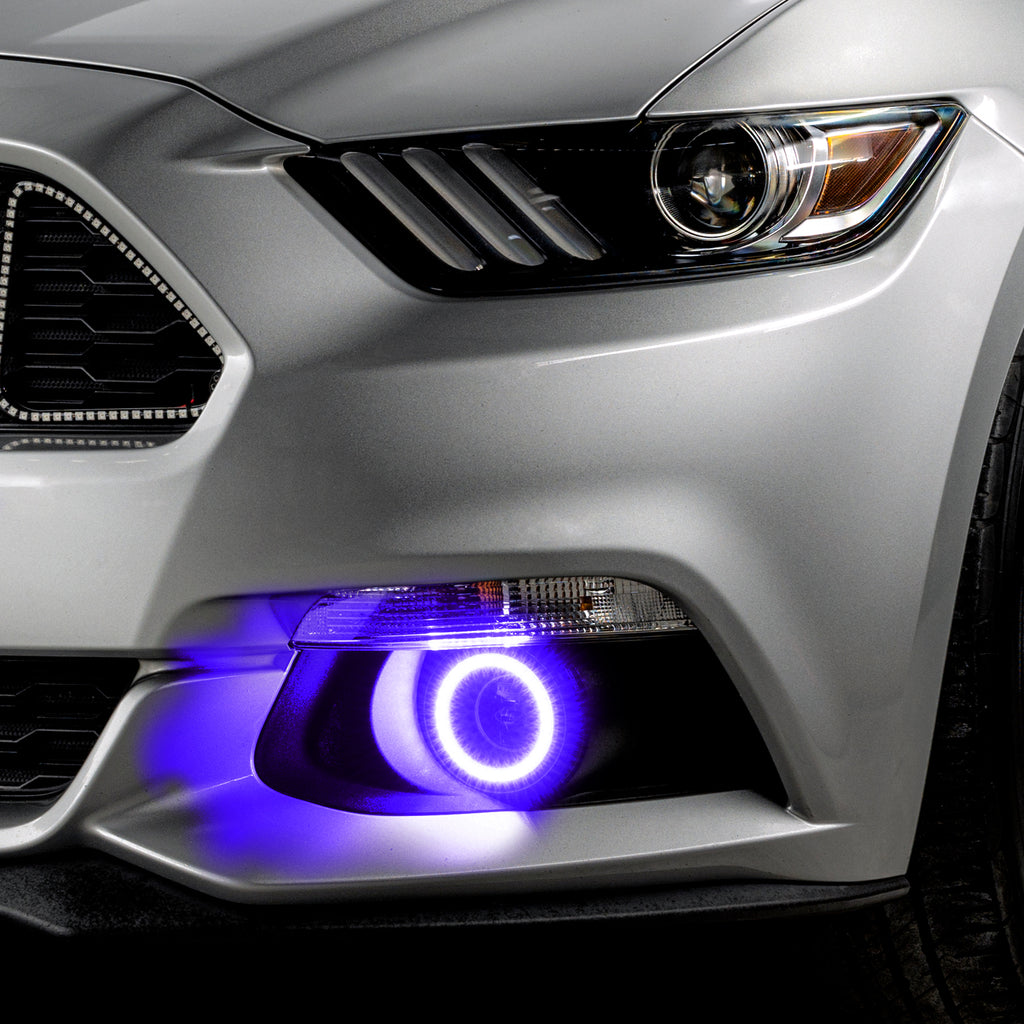 Oracle-15-17-Ford-Mustang-Dynamic-RgbA-Projector-Surface-Mount-Fog-Light-Halo-Kit---Colorshift