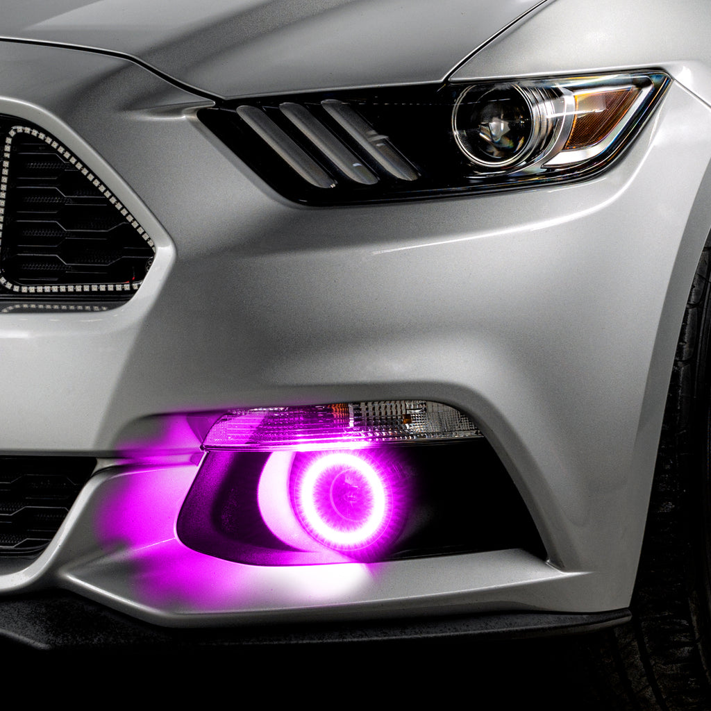 Oracle-15-17-Ford-Mustang-Dynamic-RgbA-Projector-Surface-Mount-Fog-Light-Halo-Kit---Colorshift