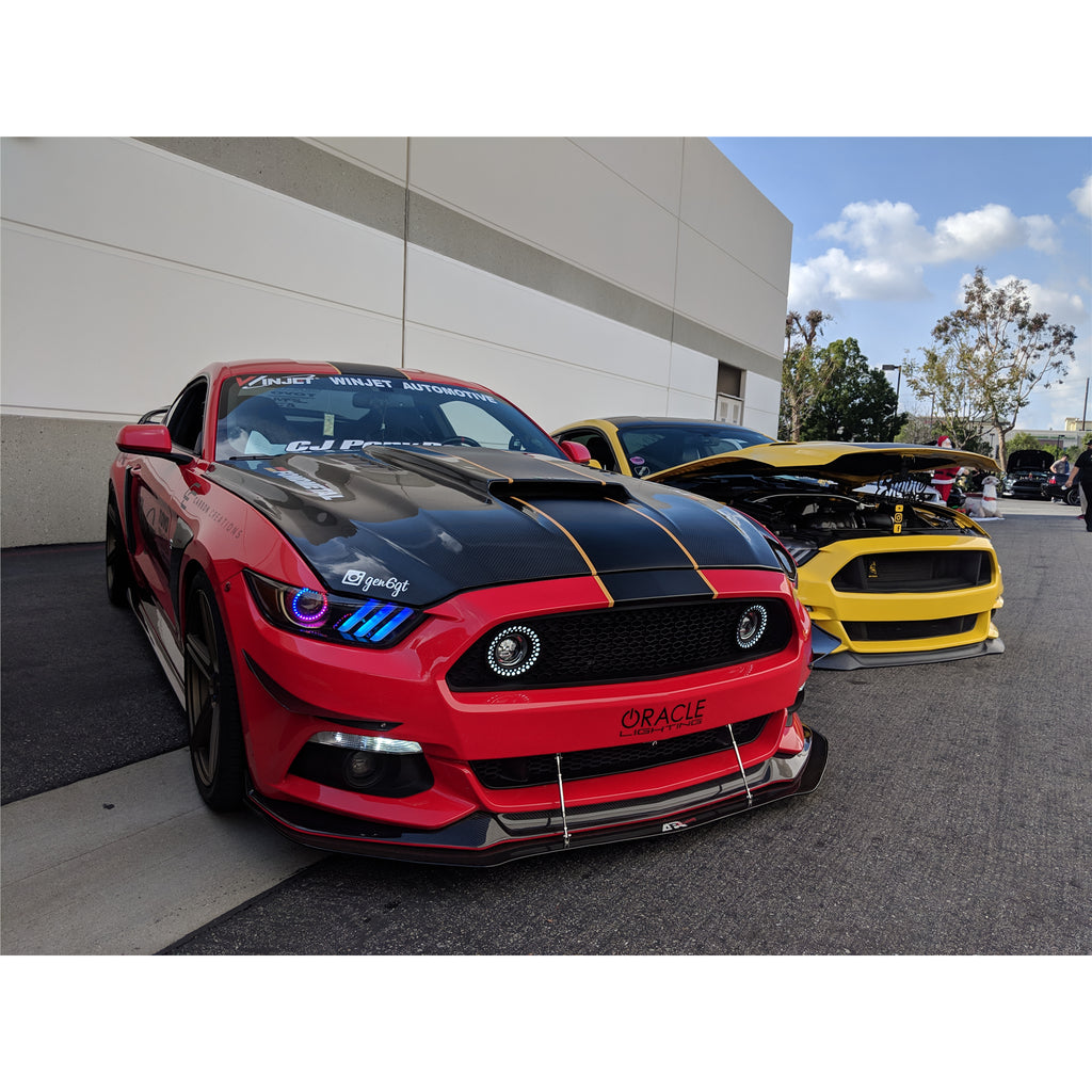 Oracle-15-17-Ford-Mustang-V6GtShelby-Dynamic-Drl-Upgrade-W-Halo-Kit---Colorshift---Dynamic