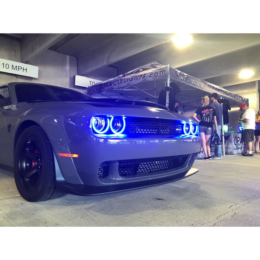 Oracle-15-21-Dodge-Challenger-Dynamic-Surface-Mount-Headlight-Halo-Kit---Colorshift---Dynamic