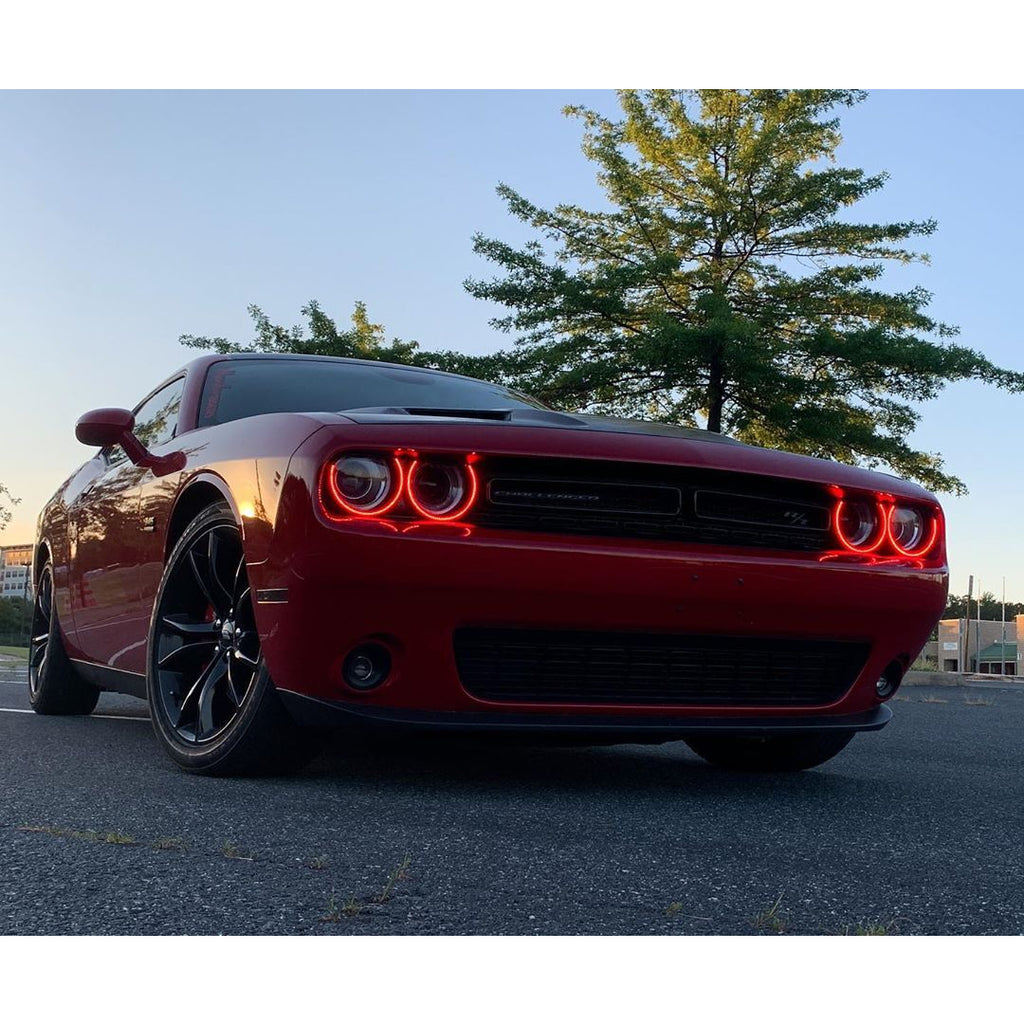 Oracle-15-21-Dodge-Challenger-Dynamic-Surface-Mount-Headlight-Halo-Kit---Colorshift---Dynamic