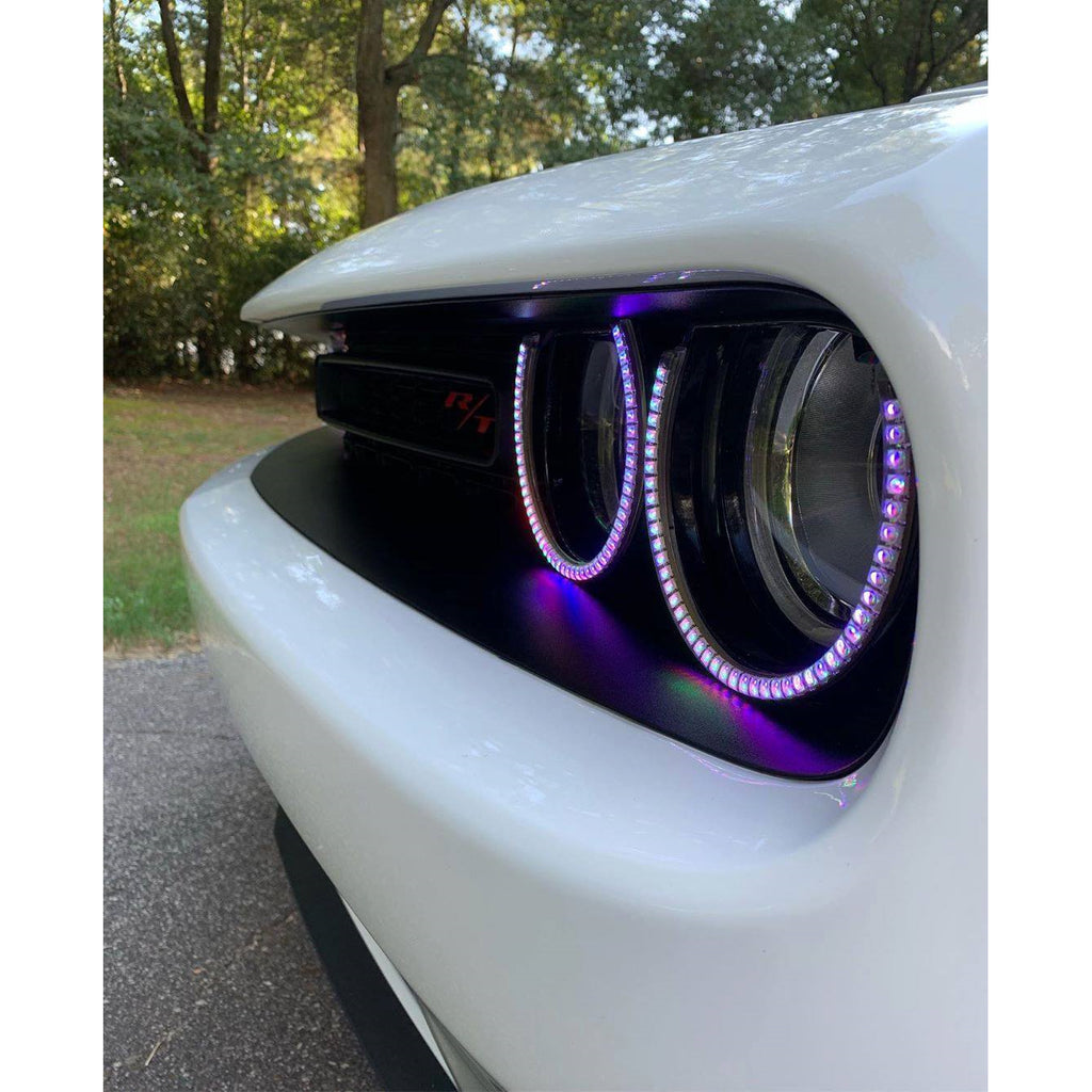Oracle-15-21-Dodge-Challenger-Dynamic-Surface-Mount-Headlight-Halo-Kit---Colorshift---Dynamic