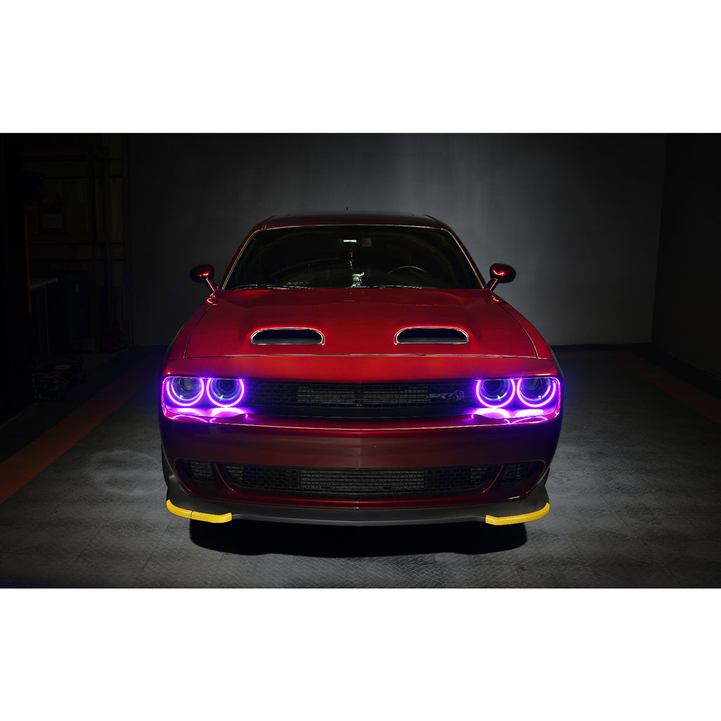 Oracle-15-21-Dodge-Challenger-Dynamic-Surface-Mount-Headlight-Halo-Kit---Colorshift---Dynamic