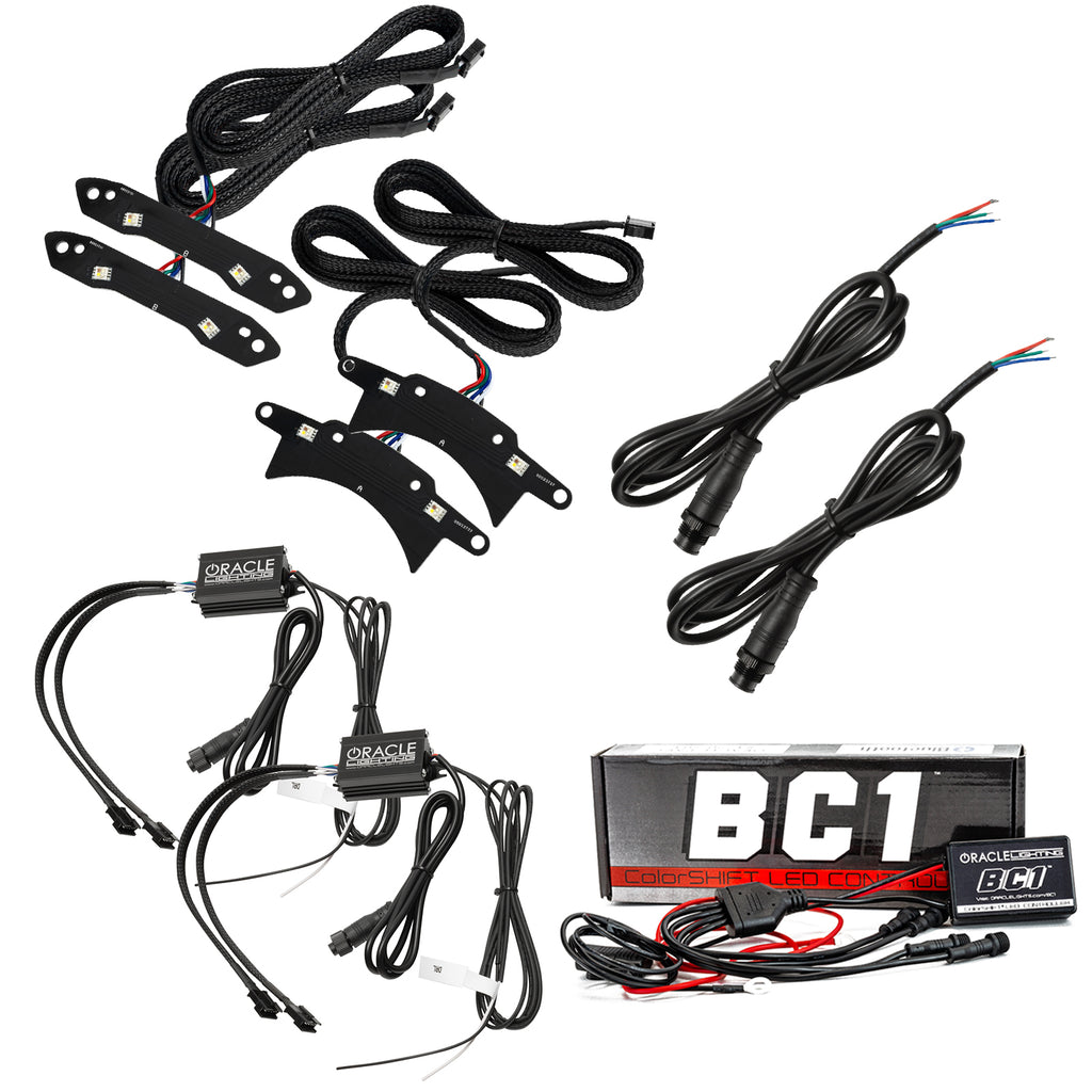 Oracle-15-21-Dodge-Challenger-RgbW-Headlight-Drl-Upgrade-Kit---Colorshift---Bc1