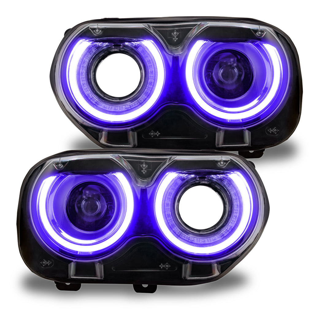 Oracle-15-21-Dodge-Challenger-RgbW-Headlight-Drl-Upgrade-Kit---Colorshift-2