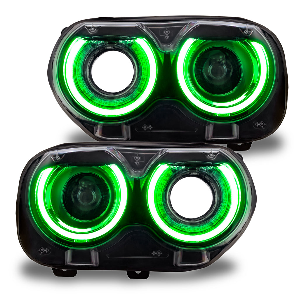 Oracle-15-21-Dodge-Challenger-RgbW-Headlight-Drl-Upgrade-Kit---Colorshift