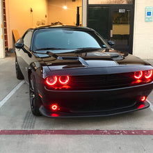 Load image into Gallery viewer, Oracle-15-21-Dodge-Challenger-Waterproof-Led-Fog-Light-Halo-Kit---Colorshift
