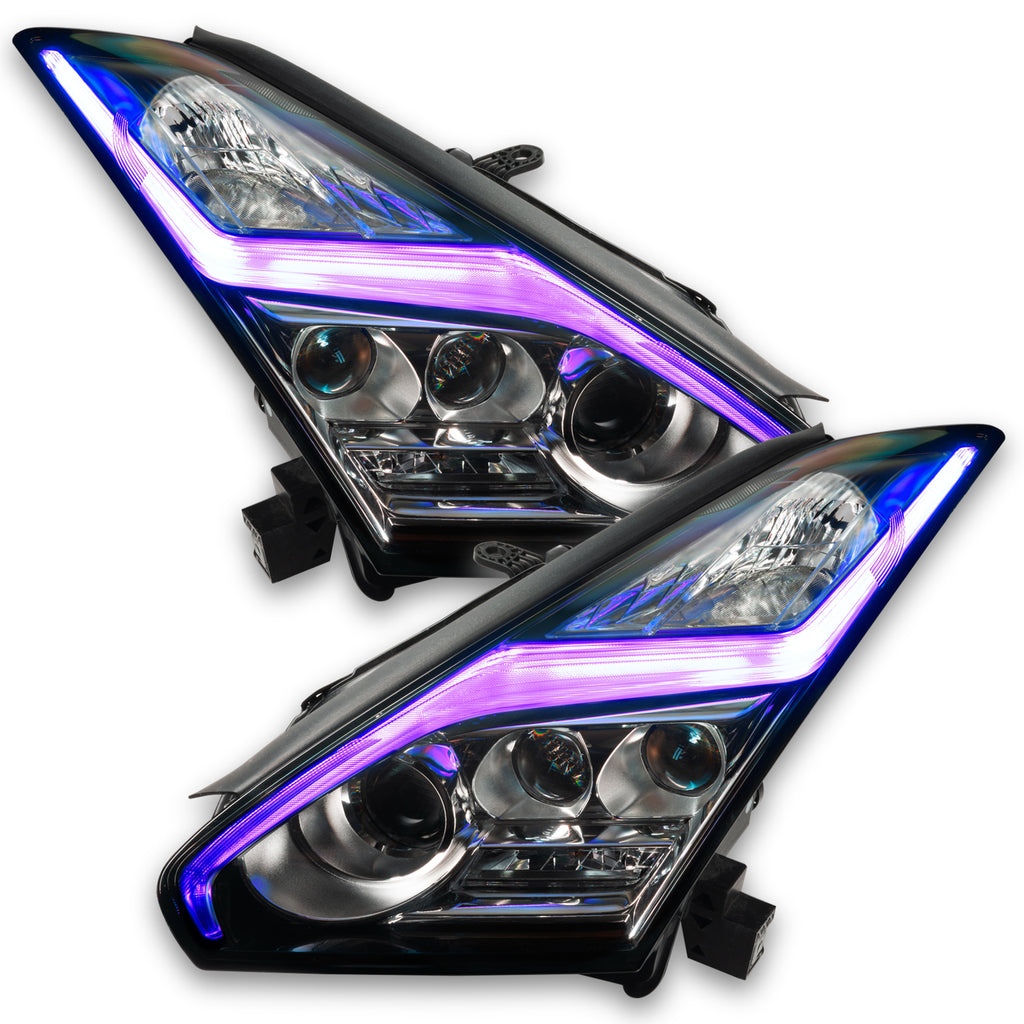 Oracle-15-21-Nissan-Gt-R-Lightning-Bolt-Headlight-Drl-Upgrade-RgbW-Colorshift-W-Simple-Controller