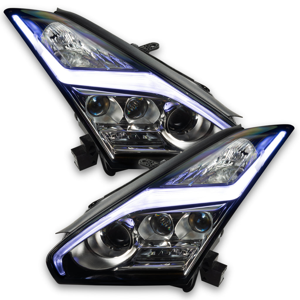 Oracle-15-21-Nissan-Gt-R-RgbW-Lightning-Bolt-Headlight-Drl-Upgrade-Kit-Colorshift-W-Bc1-Controller