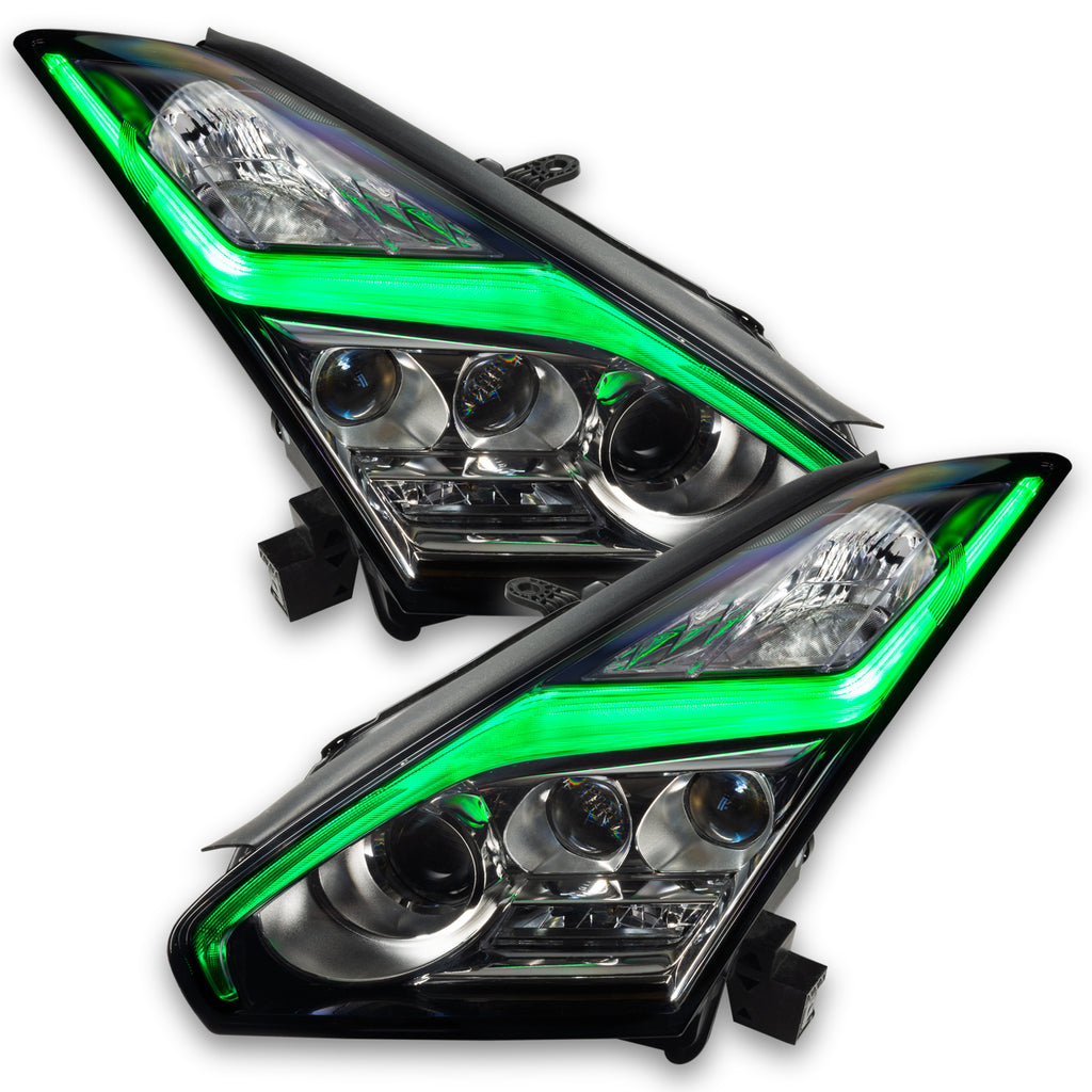 Oracle-15-21-Nissan-Gt-R-RgbW-(Lightning-Bolt)-Headlight-Drl-Upgrade-Kit--Colorshift-WO-Controller