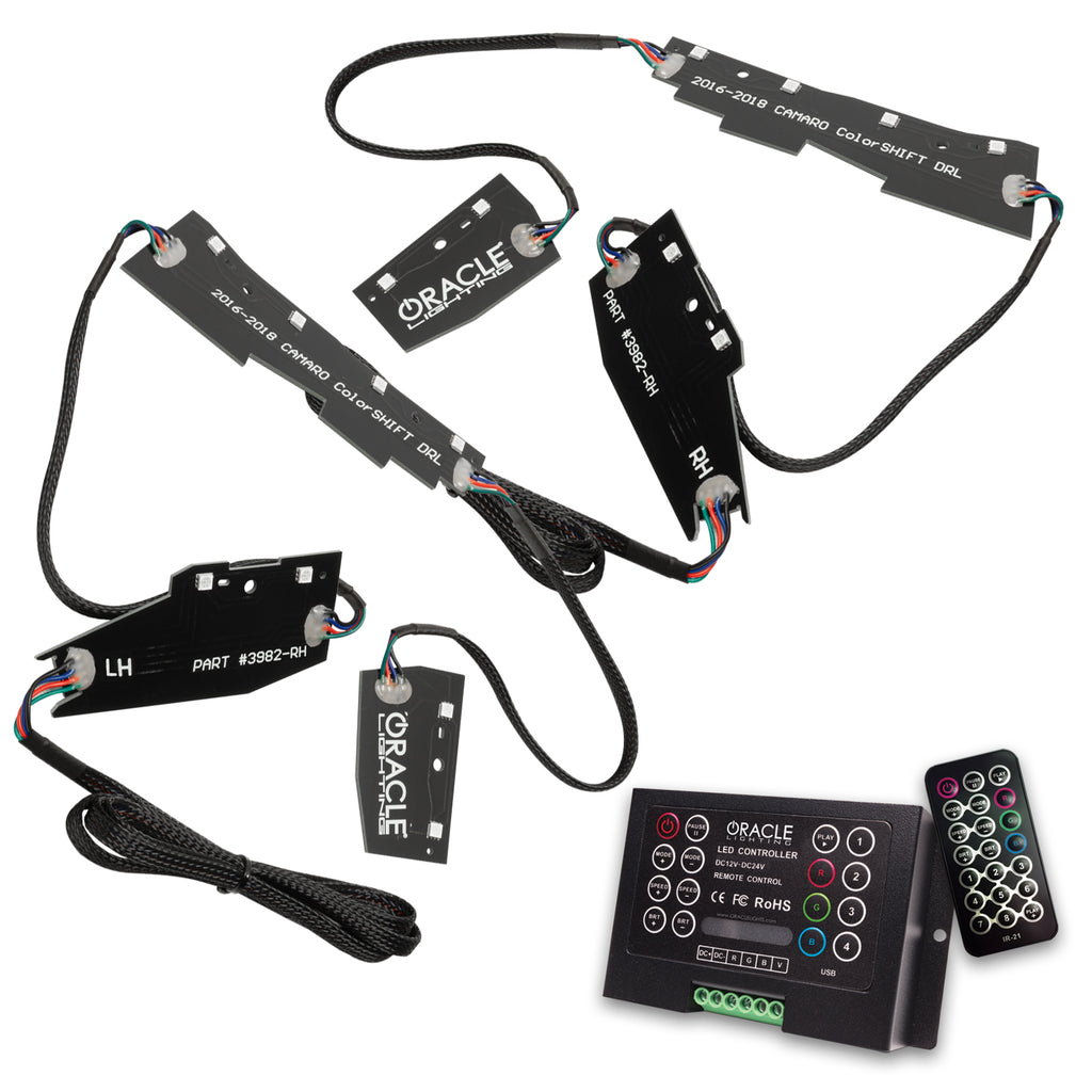 Oracle-16-18-Chevy-Camaro-RgbW-Headlight-Drl-Upgrade-Kit---Colorshift-W-2.0-Controller