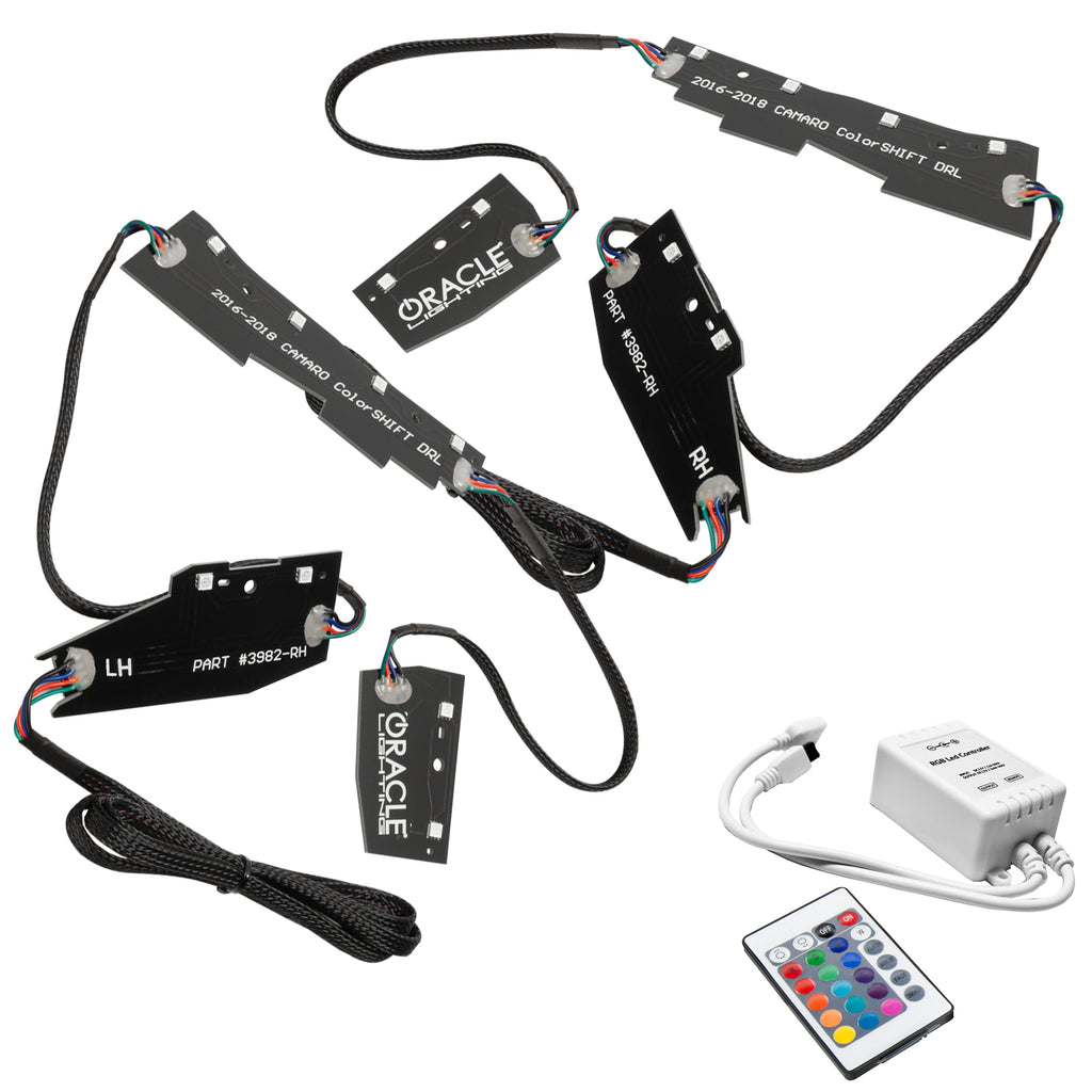 Oracle-16-18-Chevy-Camaro-RgbW-Headlight-Drl-Upgrade-Kit---Colorshift-W-Simple-Controller