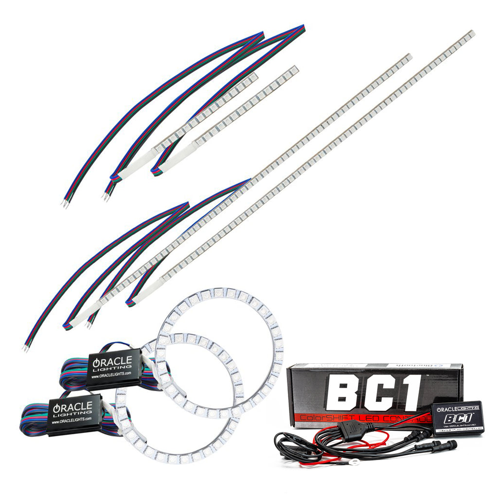 Oracle-16-18-Honda-Ridgeline-Drl-Upgrade-W-Halo-Kit---Colorshift-W-Bc1-Controller