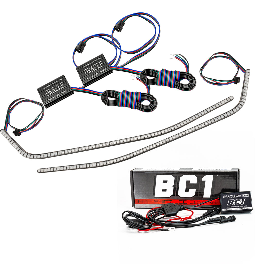 Oracle-16-21-Chevy-Camaro-Surface-Mount-Drl-Modules---Colorshift-W-Bc1-Controller