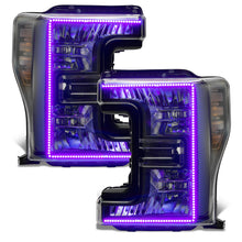 Load image into Gallery viewer, Oracle-17-19-Ford-F-250-Sd-Dynamic-Pre-Assembled-Headlights---Halogen---Black-Edition---Colorshift