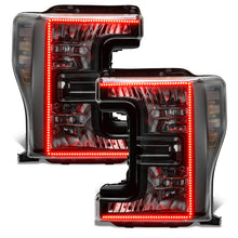 Load image into Gallery viewer, Oracle-17-19-Ford-F-250-Sd-Dynamic-Pre-Assembled-Headlights---Halogen---Black-Edition---Colorshift