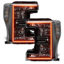Load image into Gallery viewer, Oracle-17-19-Ford-F-250-Sd-Dynamic-Pre-Assembled-Headlights---Halogen---Black-Edition---Colorshift