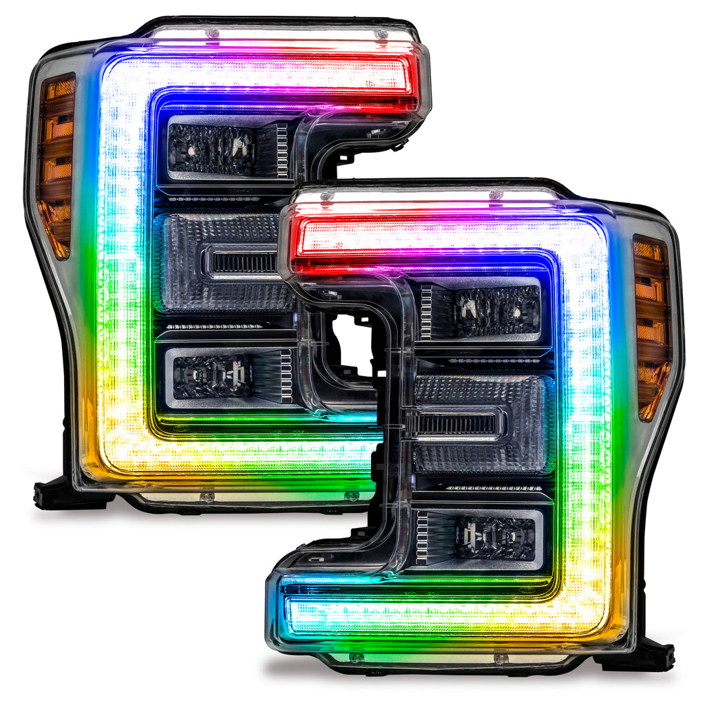 Oracle-17-19-Ford-F-250F-350-Superduty-Headlight-Drl-Upgrade-Kit---Colorshift