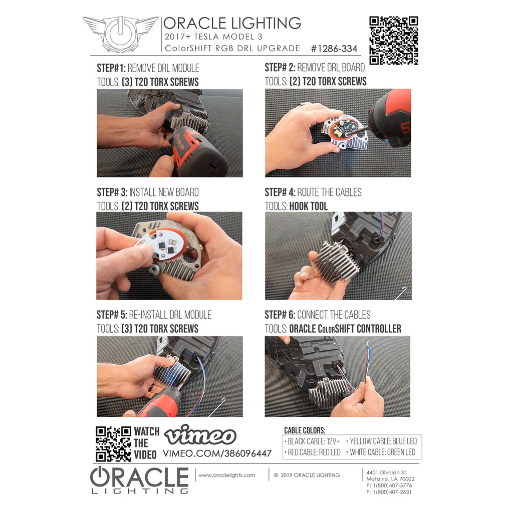 Oracle-17-21-Tesla-Model-3-Headlight-Drl-Upgrade-Kit---Colorshift-2