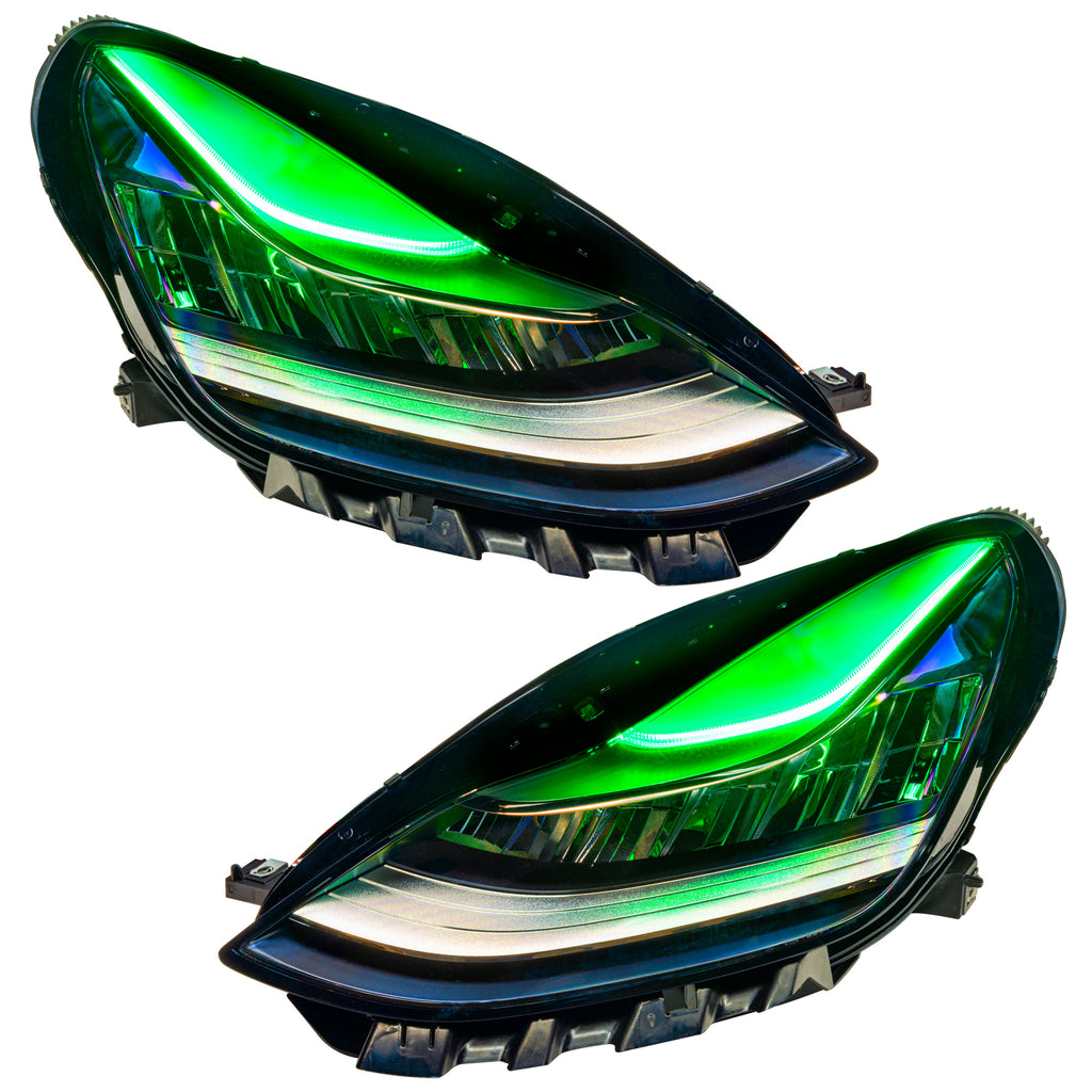 Oracle-17-21-Tesla-Model-3-Headlight-Drl-Upgrade-Kit---Colorshift-W-Bc1-Controller