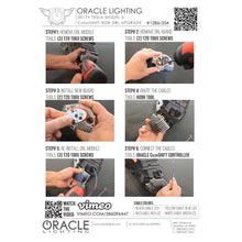 Load image into Gallery viewer, Oracle-17-21-Tesla-Model-3-Headlight-Drl-Upgrade-Kit---Colorshift-W-Bc1-Controller