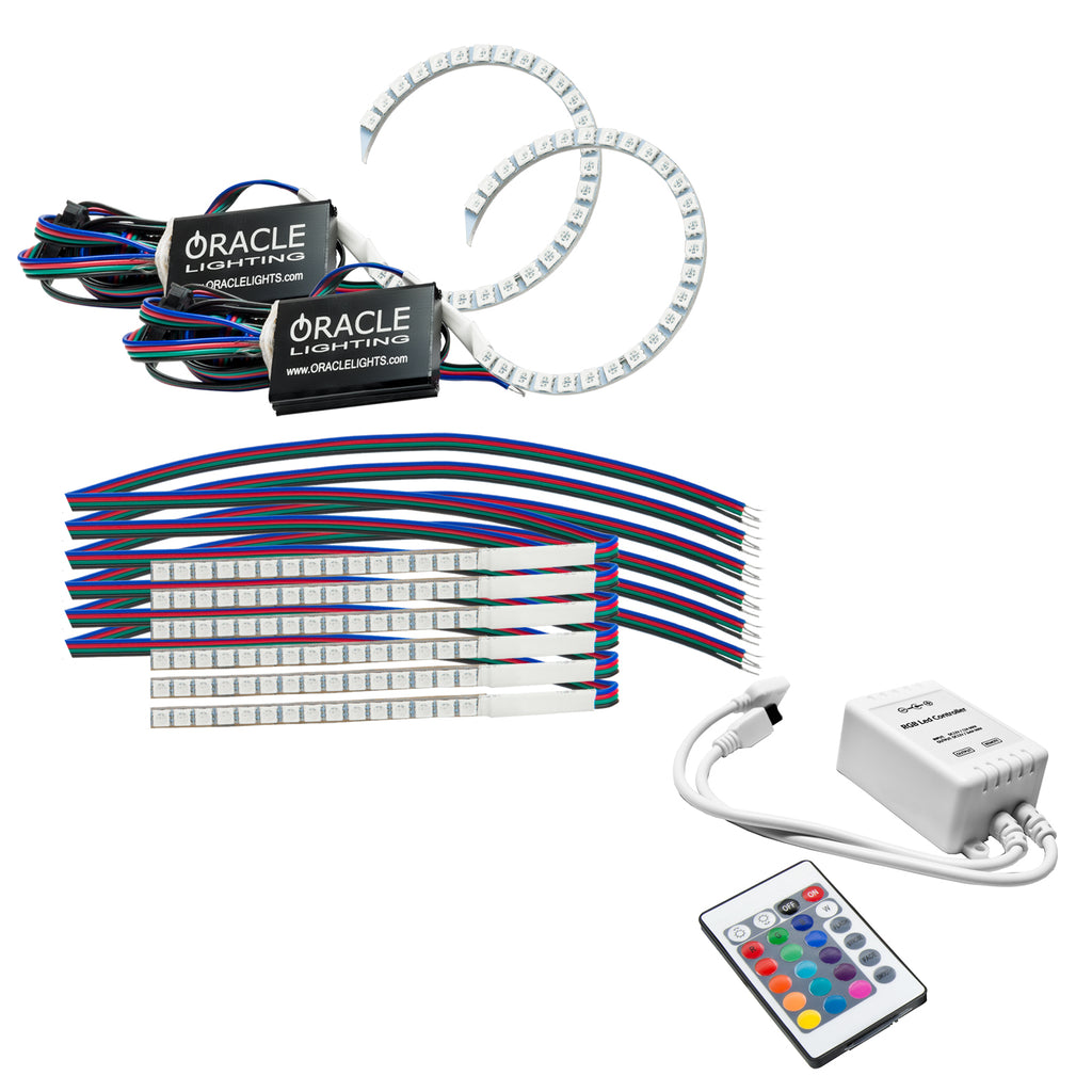 Oracle-18-21-Ford-Mustang-Drl-Upgrade-W-Halo-Kit---Colorshift-W-Simple-Controller